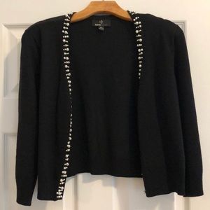 Ronni Nicole pearl detail shrug